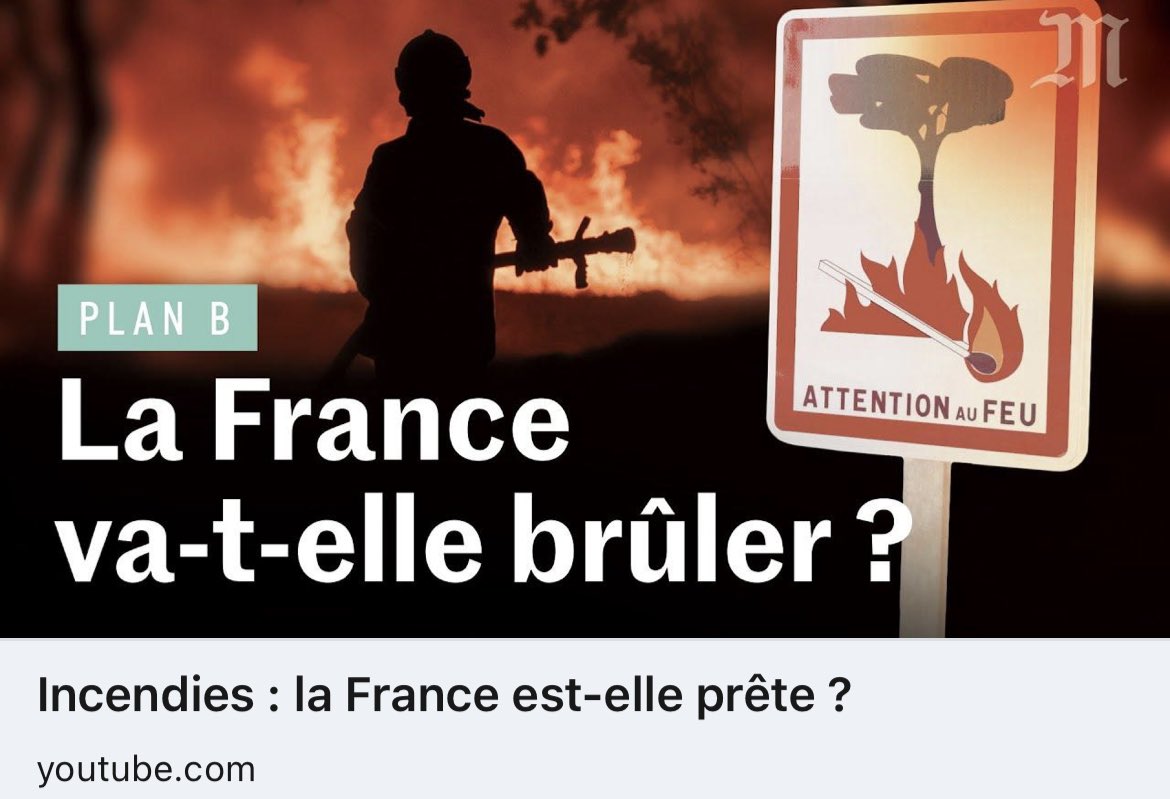 #REPORTAGE 📹 Les sapeurs-#pompiers de <a href="/saoneetloire/">Saône-et-Loire</a>, à l’honneur du reportage de <a href="/lemondefr/">Le Monde</a> dédié à l’adaptation des territoires face aux enjeux climatiques et à l’évolution du risque feux de forêts #Fdf

➡️ m.youtube.com/watch?v=8b7nUQ…