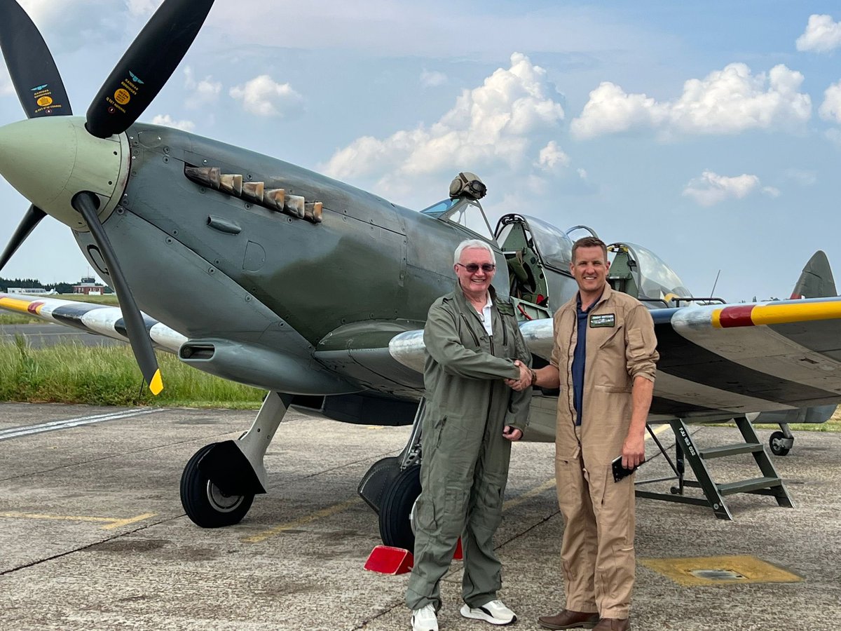 murrell_richard's tweet photo. Today was a real “Dream come true” day.. spending an hour in and flying a Spitfire - thank you to all of the team
@SpitfireBigginH.
#HappyDirector https://t.co/3yqu33sFqj