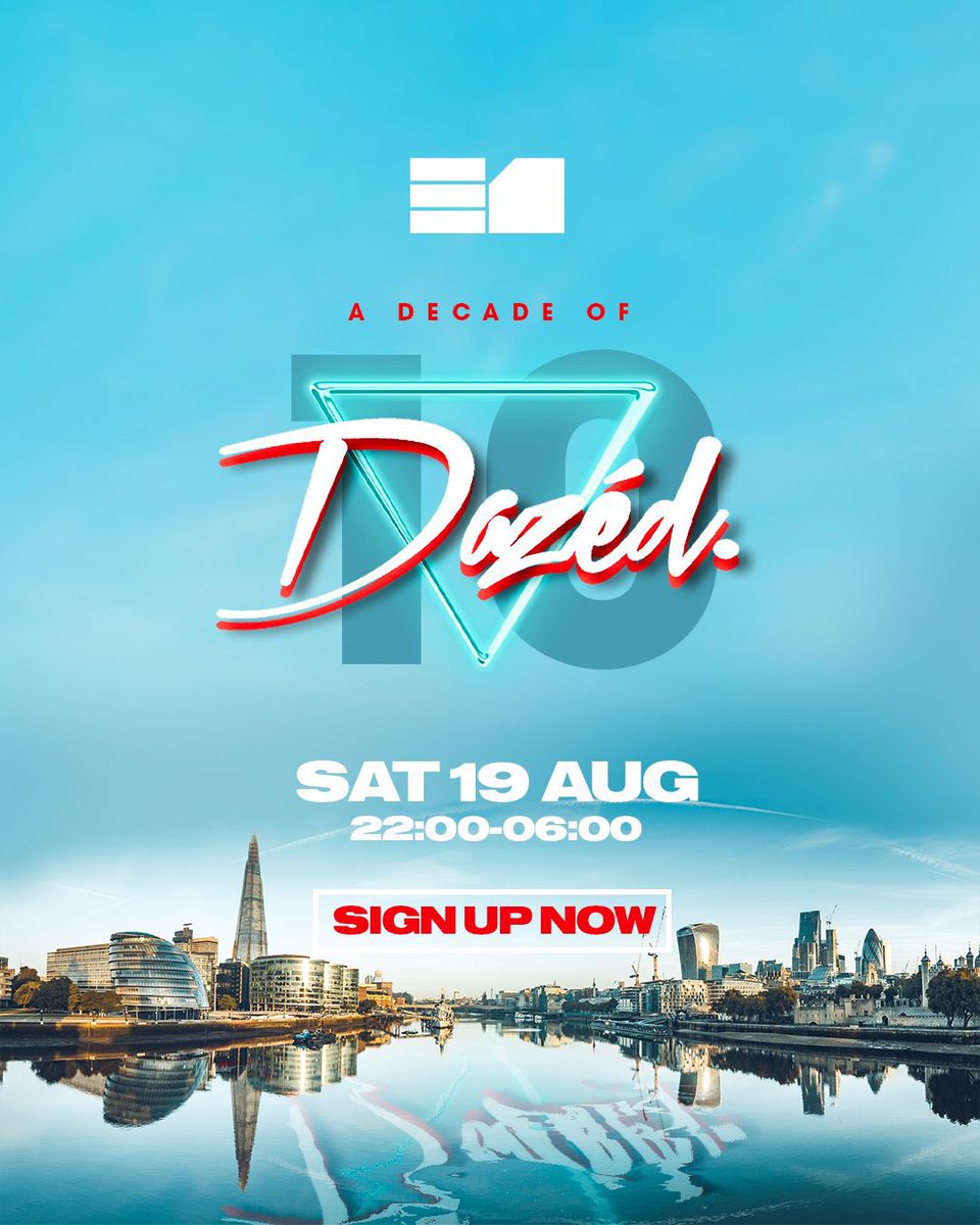 A Decade Of Dazéd, time has flown but we’re still here! Beasty line up TBA 

dazed-e1.com