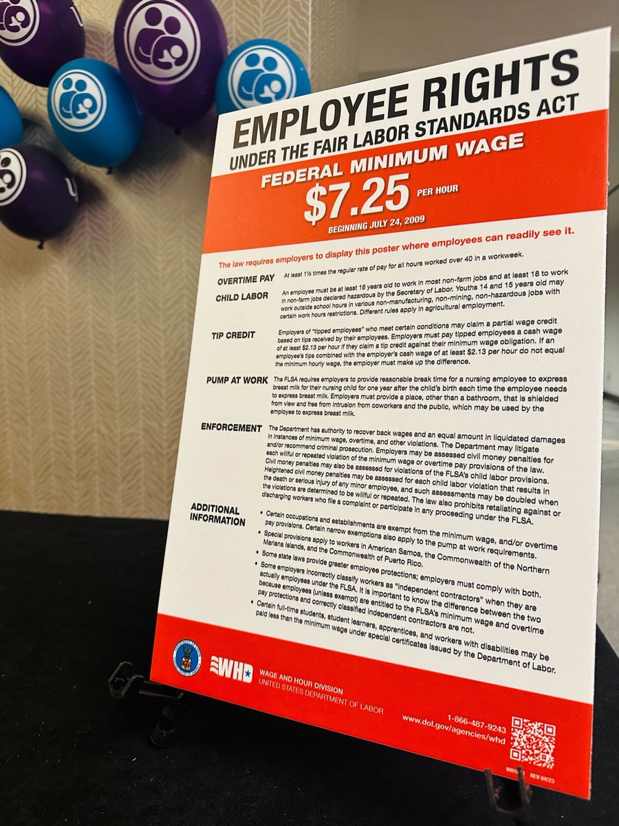 MomsRising's tweet photo. We attended the @USbreastfeeding #NBCC23 Celebrations with the first in-person convening in years & celebrations of the #PUMPAct! Learn more workplace protections for pregnant, pumping, lactating, breastfeeding, & chestfeeding workers https://t.co/7rzAxon89P! #USBCconference https://t.co/CO1apOKf83