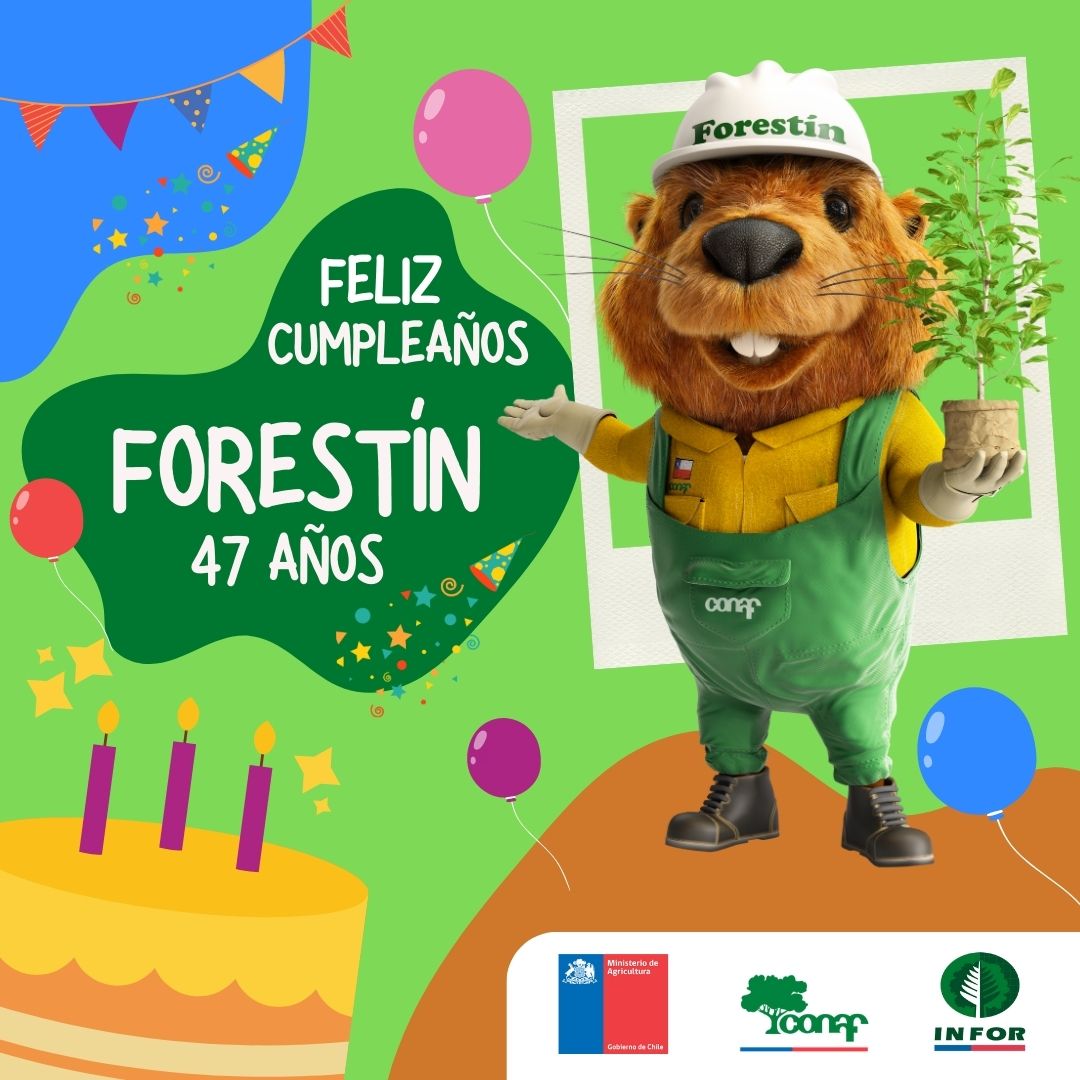 📣En INFOR enviamos un gran saludo y nuestro reconocimiento a <a href="/ForestinChile/">Forestín</a> en sus 47 primaveras y su aporte al cuidado del medio ambiente 
Feliz cumpleaños Forestín 🎉🎊🎁🌳