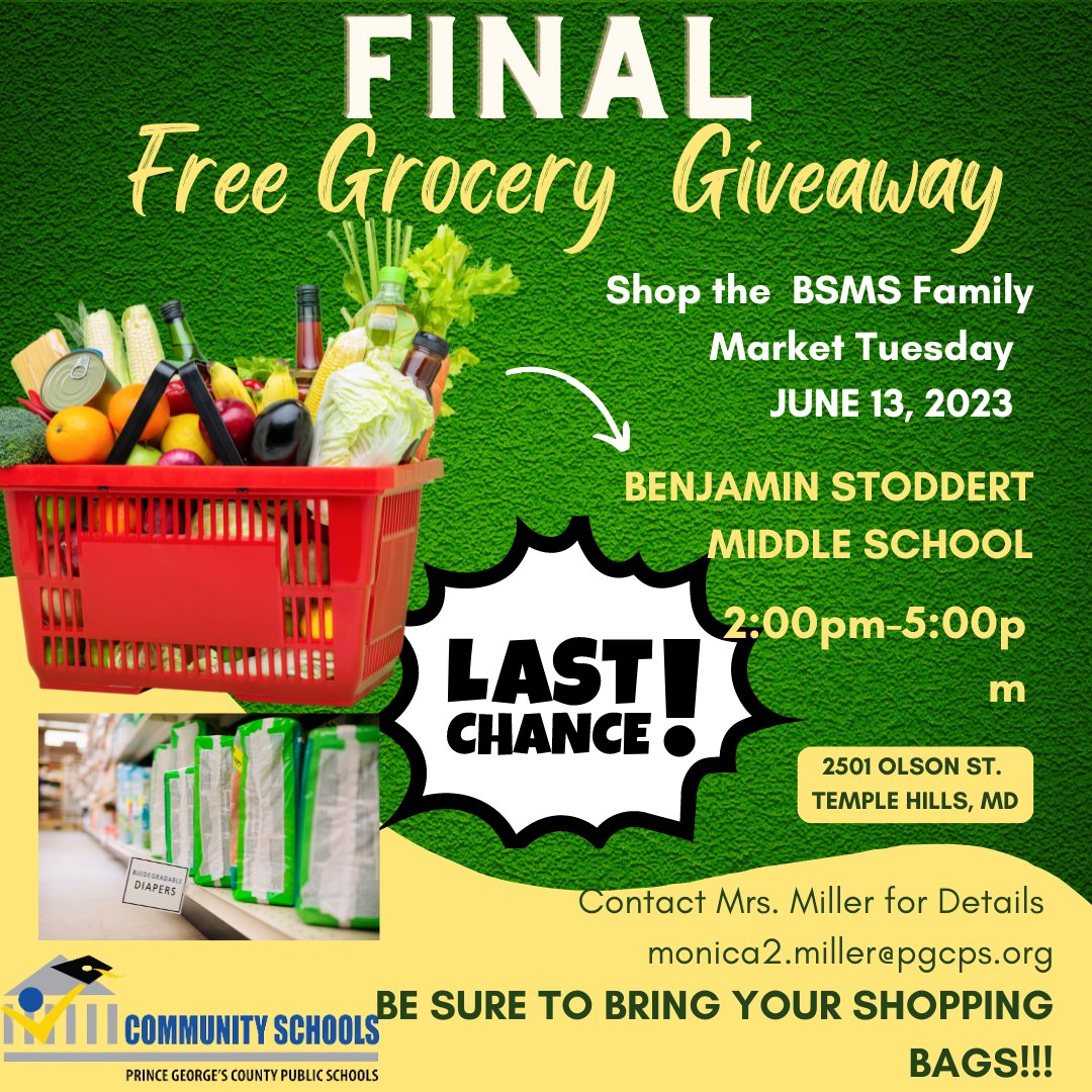 Stock up your pantry with our free grocery giveaway. From fresh produce to household staples, we've got you covered. Don't miss out on the chance to help you save BIG on your next grocery trip. #grocerygiveaway #communityschools #capitalareafoodbank #benjaminstoddert