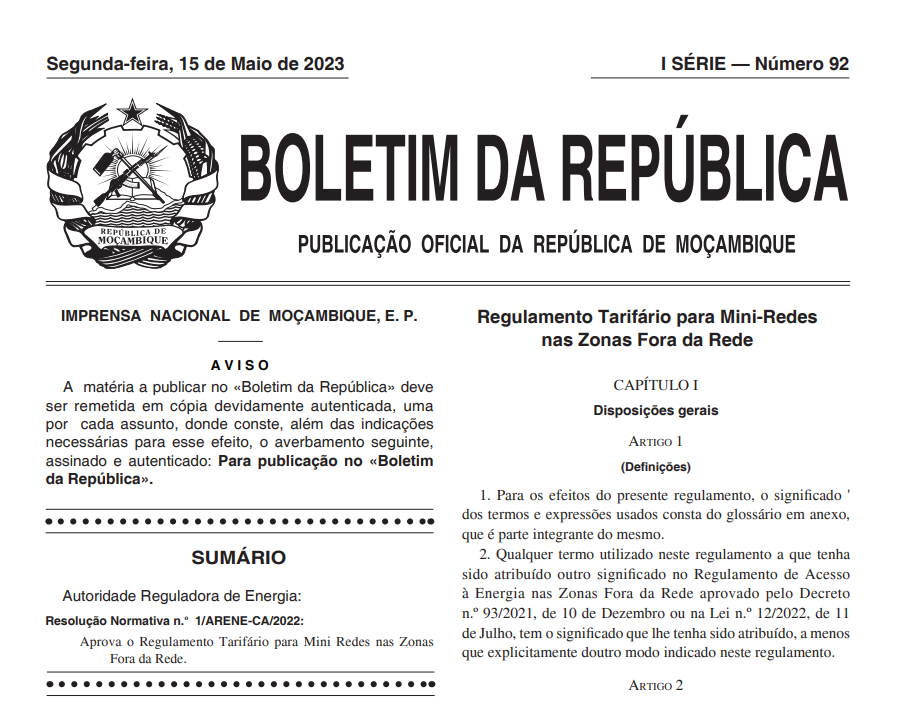 🇲🇿 #Mozambique publishes sub-regulations for #OffGrid energy supply - developed by the country's energy regulator #ARENE👇
get-transform.eu/mozambique-pub…
#MiniGrids #RuralElectrification #EnergyAccess