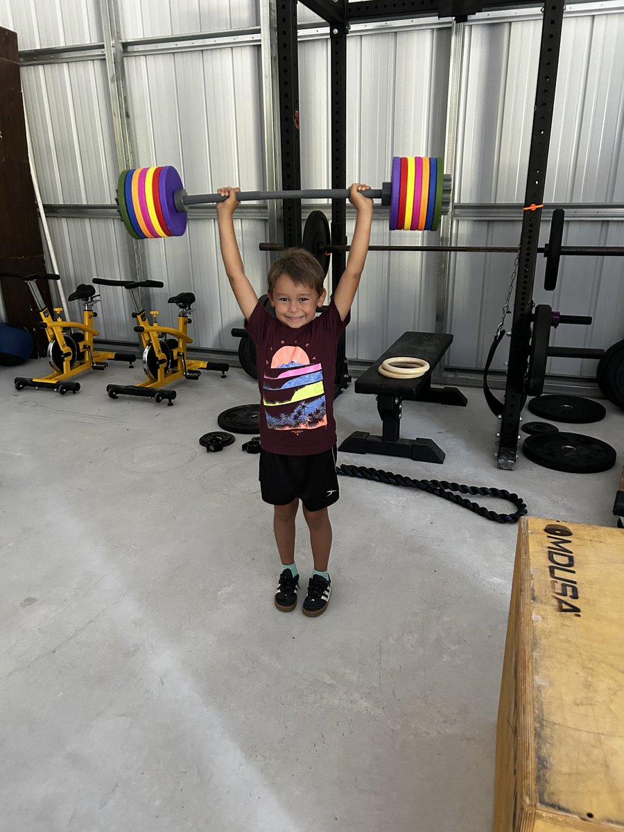 WODtoys's tweet photo. "The potential for greatness lives within each of us."  #trainingyoung #garagegym #wodkids 💪🏋️‍♂️🤩 https://t.co/pLHe4eaYct