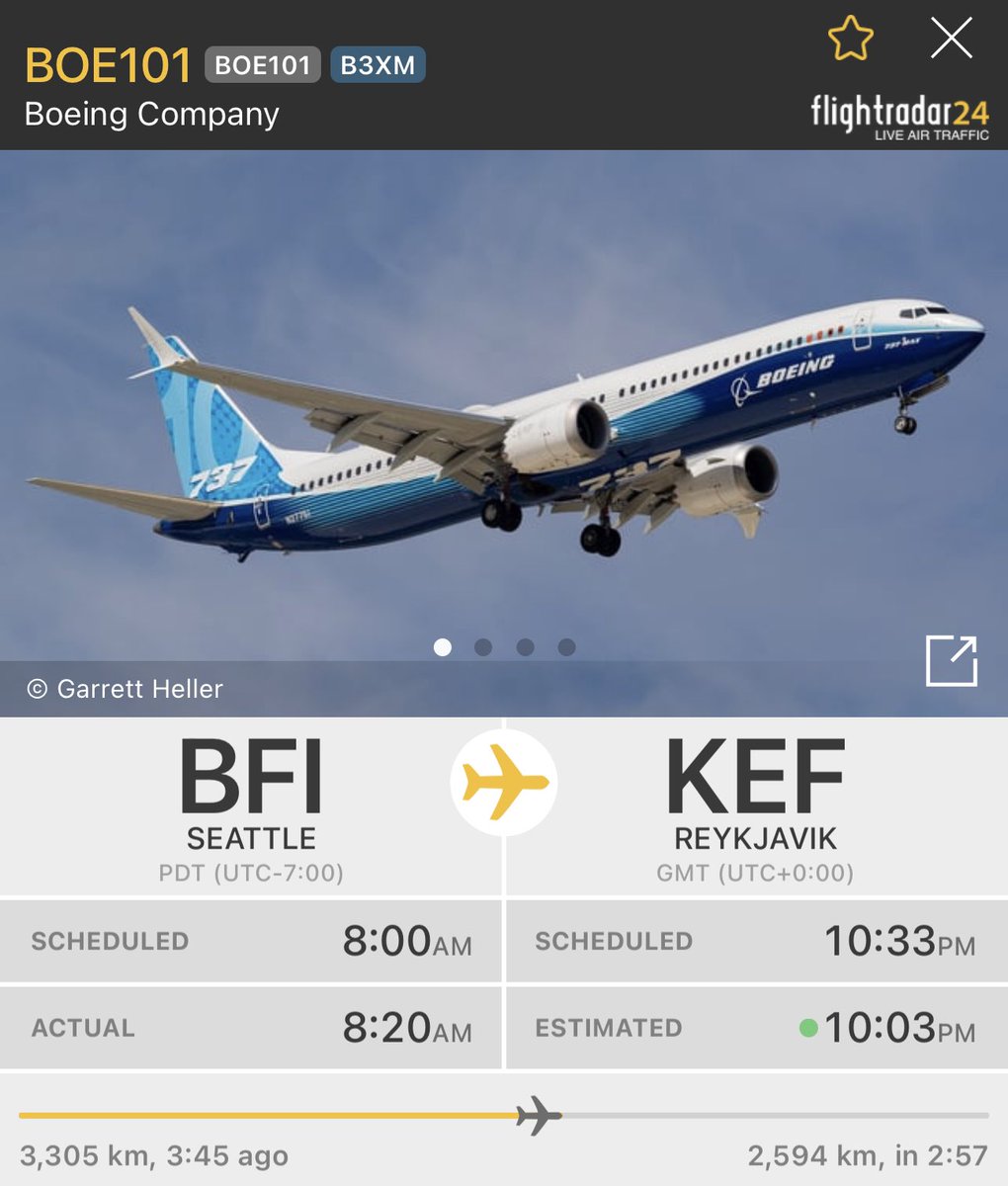 Boeing's 737-10 demonstrator is on its way to Paris Le Bourget Airport for #PAS23.

Boeing will showcase its 737-10 and 777-9 demonstrators at the show.