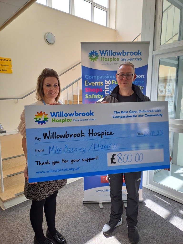 We're supporting Willowbrook Hospice with fundraising and support activities.

Production fitter Mike Beesley completed the St Helens 10k, in under 40 mins, raising £800 in the process!

Well done Mike! 🏅👏

#charity #fundraiser #Willowbrook #hospice #StHelens #Flamco #Aalberts