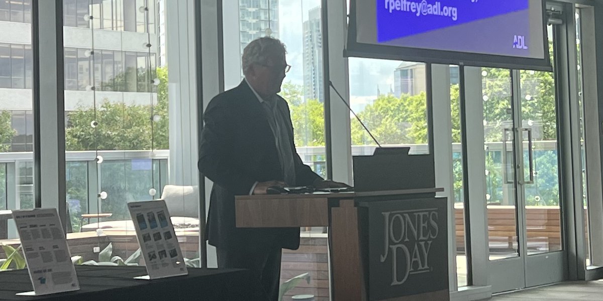 JonesDay's tweet photo. In honor of Jewish Heritage Month in May, the Atlanta Office, in partnership with the @ADL, hosted a presentation aimed at educating our lawyers, staff, and summer associates about the history of antisemitism, current trends and threats, and strategies for combating antisemitism. https://t.co/rpyfKU62WN