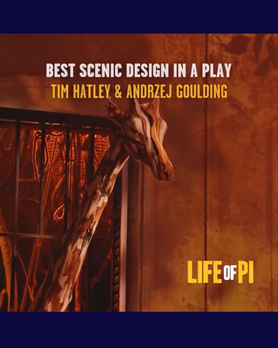 🙌 A wonderful celebration of theatre and the diversity of the artists who create it! We’re so proud to have been nominated and @LifeOfPiBway managed to bag 3 @TheTonyAwards! 👏A huge congrats to our Pi colleagues on Broadway, both on and backstage. #TheTonyAwards #LifeofPi