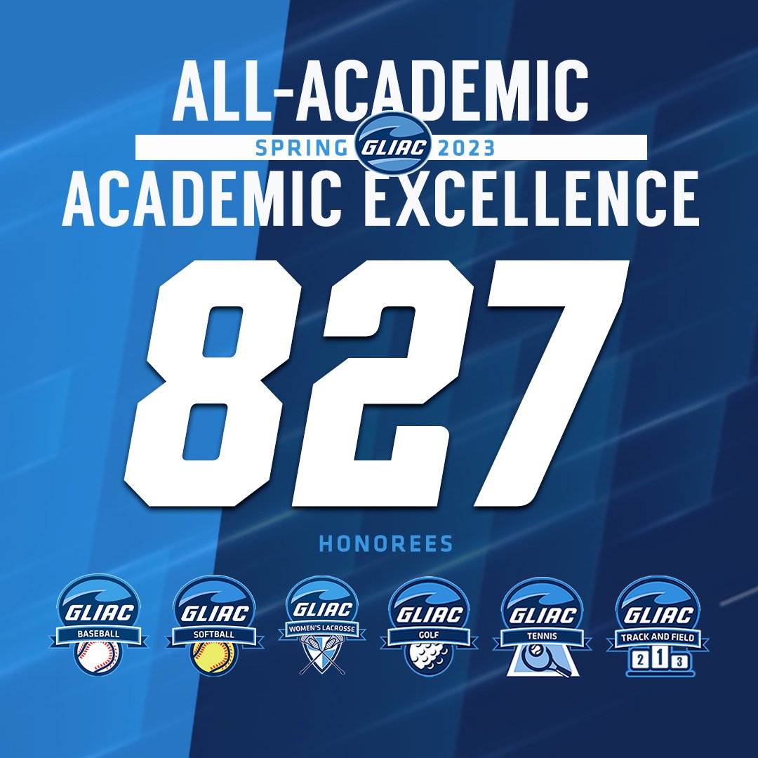 8⃣2️⃣7️⃣ GLIAC spring sports student-athletes have been honored by the conference for academic achievement:

🔗 gliac.org/x/z32wv

#WhereChampionsCompete