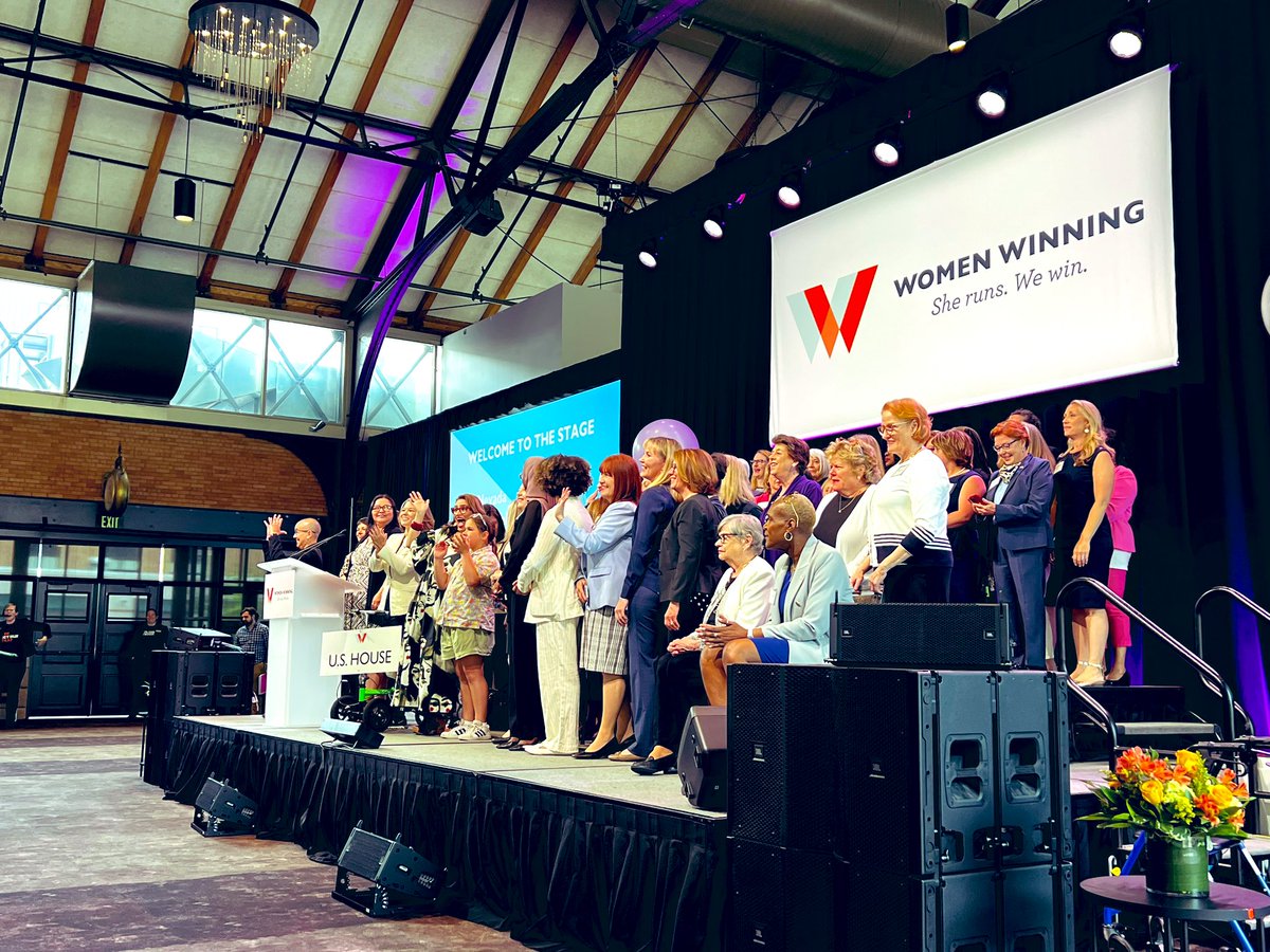 What an inspiration to be in this room. A powerful reminder that showing up matters. Joy matters. @womenwinning matters. A year after the Dobbs decision, this is exactly the conversation I needed today to celebrate, reinvigorate and double down.