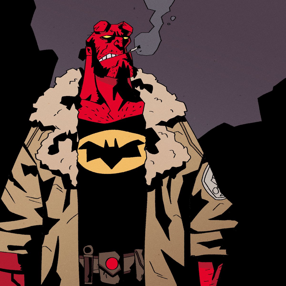 「Quick hellboy warm up」|Gabriel Larragánのイラスト