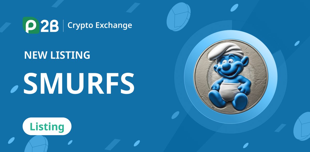 SMURFS Token has been listed on P2B 🔹SMURFS has been listed on P2B with USDT pair. 🔹Enjoy your trading: p2pb2b.com/trade/SMURFS_U… Learn more about the project: 🔸Website: smurfs.fun 🔸Telegram: t.me/smurfs_coin 🔸Twitter: x.com/smurfscoin