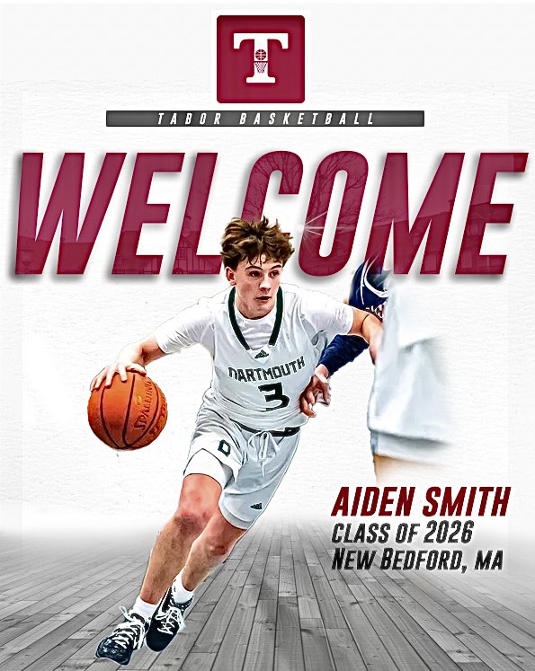 It’s ⏰ 2 WELCOME <a href="/_smith_aiden/">Aiden Smith</a> to the <a href="/TaborHoops/">Tabor Boys Basketball</a> family. This fiery 🔥 guard is a 😈 on both sides of the 🏀 -he plays with a TON of 🖤 + grit &amp; has IQ 🧠, vision 👀 + skill of an elite playmaker! Catch him <a href="/NEPSAC/">NEPSAC ®</a>  Showcases June 16-18 (MA) &amp; June 23-25 (CT) 
  #HereComesTabor