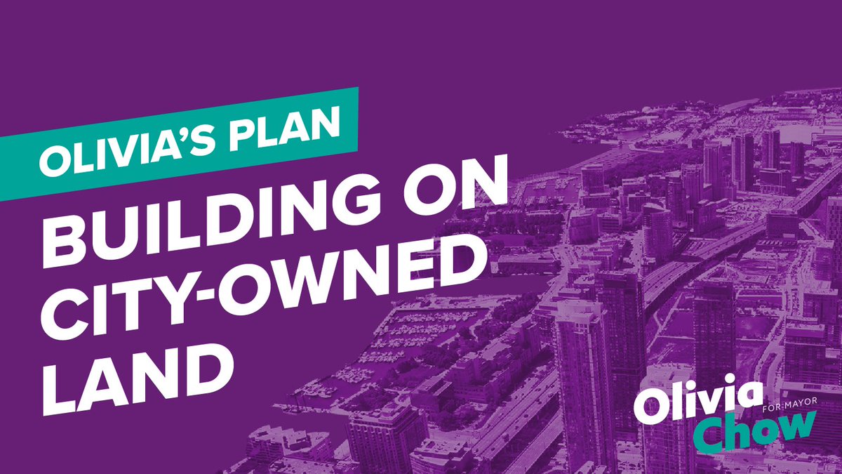 Olivia Chow on Twitter "Toronto owns over 8,400 properties across 28,000 acres of land