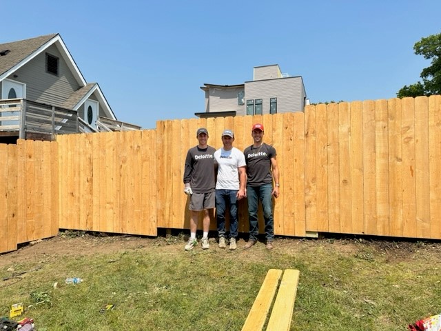 Thank you to our new friends <a href="/DeloitteUS/">Deloitte US</a> for partnering with us for their 2023 Impact Day! They installed a fence and gave landscaping at one of our housing properties a fresh look. Thankful for the kindness they showed our members and staff.

#ImpactDay #community #volunteer