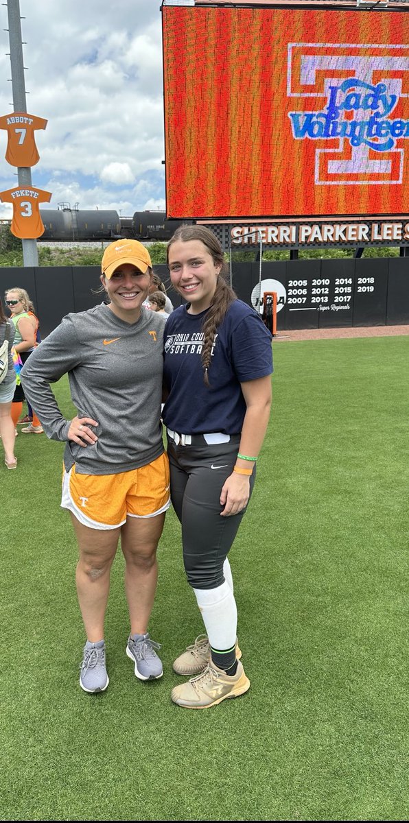 Had a lot of fun today at <a href="/Vol_Softball/">Tennessee Softball</a> pitching camp! Learned a lot of new stretches/drills and focused a lot on leg drive. Thank you to the coaches/pitching staff and pitchers. <a href="/EaglesOhioCo/">Ohio County Eagles Softball</a> <a href="/KarenWeekly/">Karen Weekly</a> <a href="/KateMalveaux/">Kate Malveaux</a> <a href="/GovsSB/">Austin Peay Softball</a>
