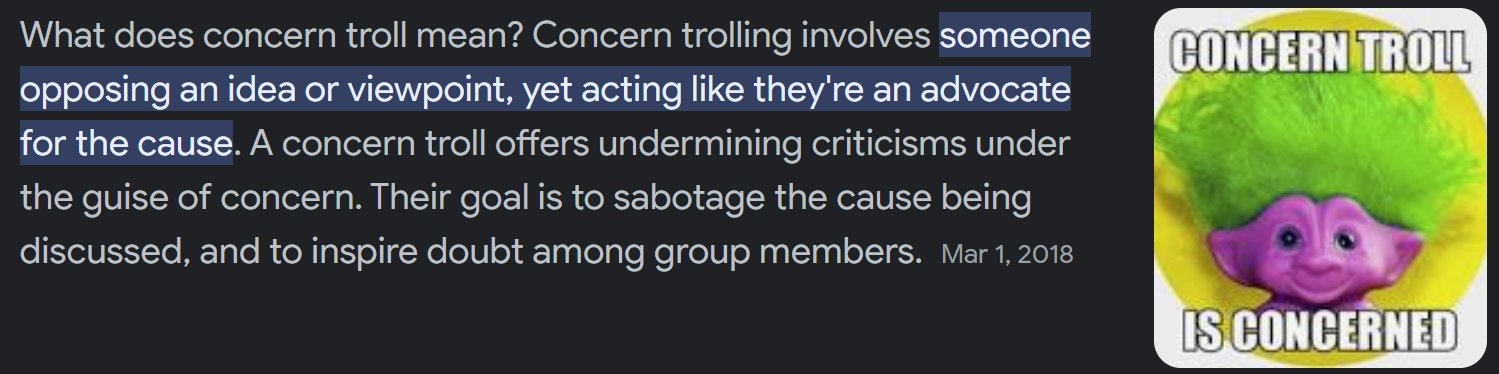 Richard Heart on X: I've noticed lots of Concern Trolling lately. As  usual, with all trolls, you just block and ghost. The only exception to  blocking and ghosting is people with legitimate