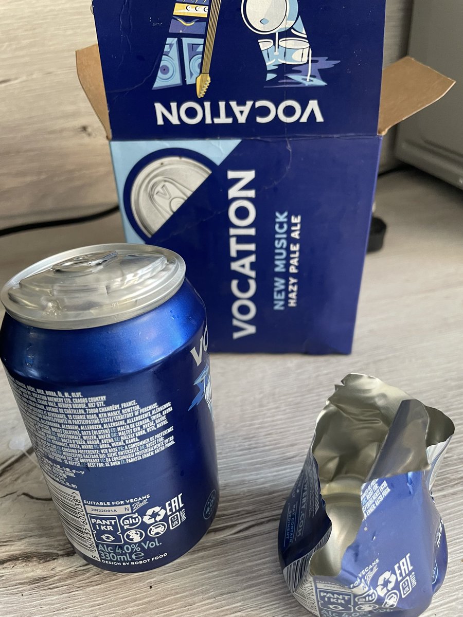 Any ideas why I would find this in my 4 pack <a href="/vocationbrewery/">Vocation Brewery</a> <a href="/bmstores/">B&M Stores</a> ?