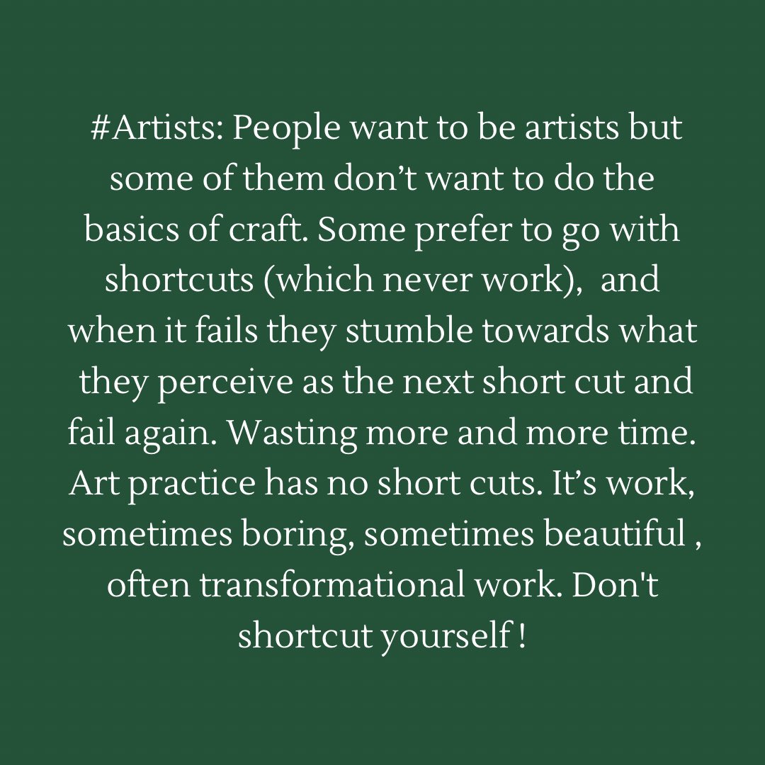 Don’t Shortcut Yourself!!!
#artists #practice #work #craft #noshortcuts