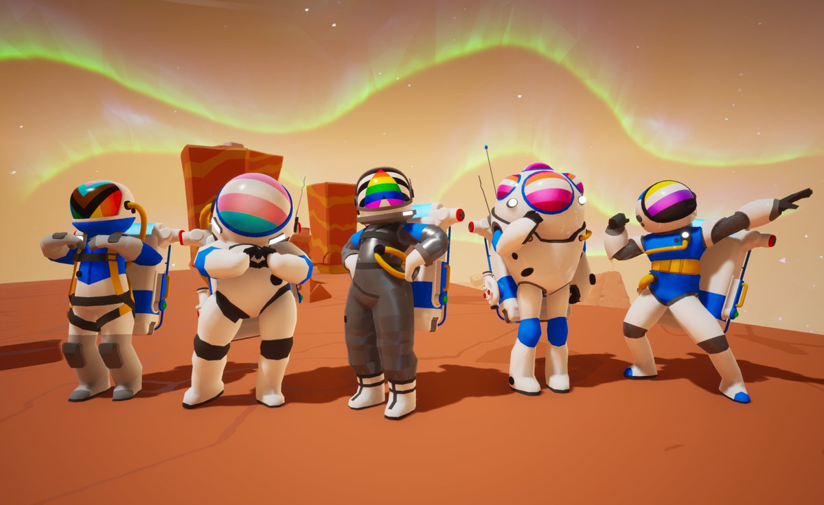 astroneergame's tweet photo. Now more than ever, we need to practice empathy for members of the LGBTQ+ community. 💓

✨Happy Pride ✨ to all of you, whether you are visible or not. The pride bundle is back in game to claim for free during the month of June. 💖 https://t.co/0nkDq1botb