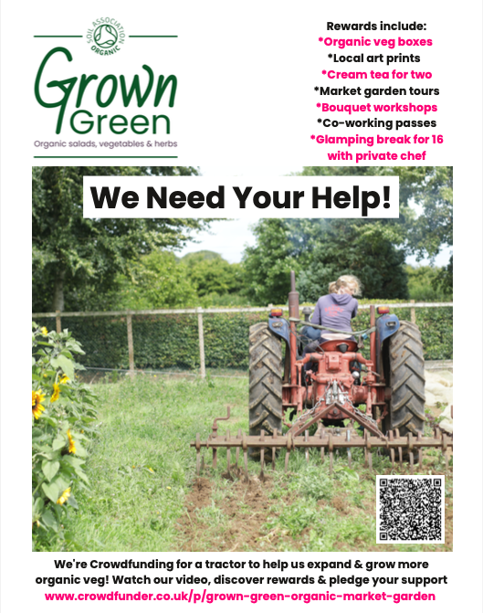 KateCollyns's tweet photo. We're now at 66% of our of £9,000, woohoo! We're Crowdfunding to buy a secondhand tractor &amp; attachments - which will mean we can grow more great organic produce here in the South West.  Please share as widely as you can 🙏 🚜 https://t.co/9WnHwMdFu1 https://t.co/KNB4kF86qM