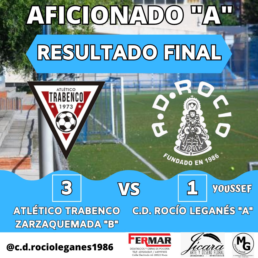 AFI"A"⚽️ Una pena la derrota para acabar la liga, en un partido que ni mucho menos merecimos tal resultado. Hicimos un buen encuentro, con muchas oportunidades de gol que desaprovechamos. Despedimos la temporada en la que no cumplimos con el objetivo, pero volveremos más fuertes!