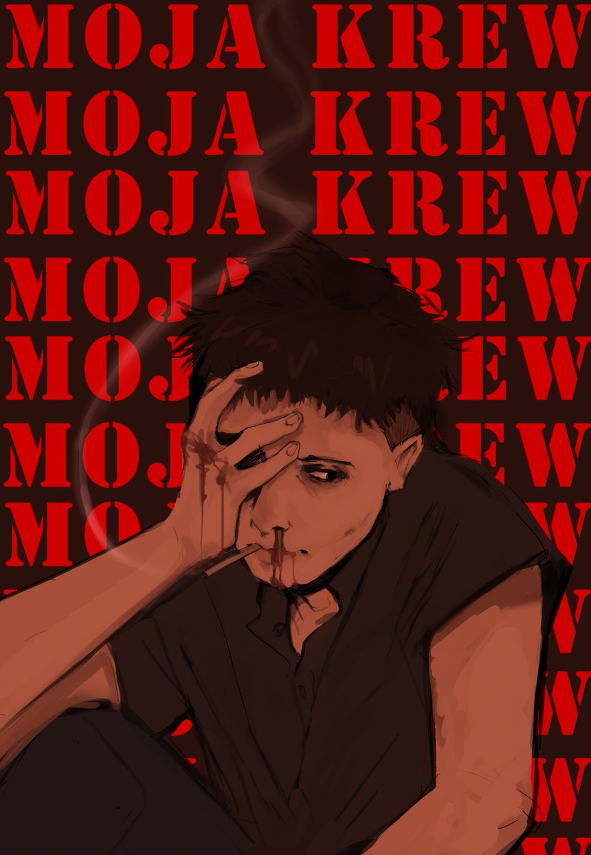 some kind of vent art of myself i drew couple days ago