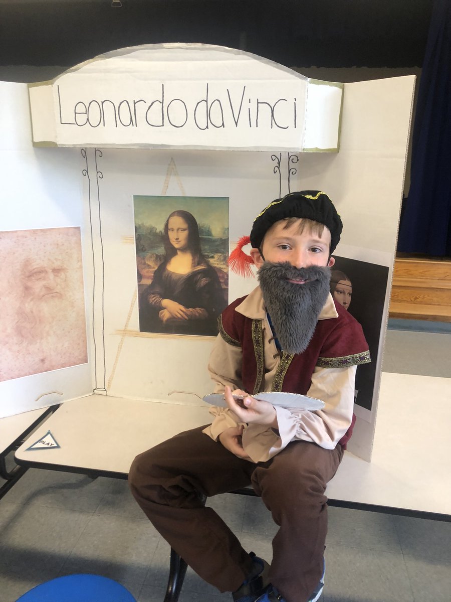 hole_suzanne's tweet photo. The Wax Museum was a smashing hit! A job well done, 3rd graders! So proud. @HathawaySchool https://t.co/uO3q7VhpiP
