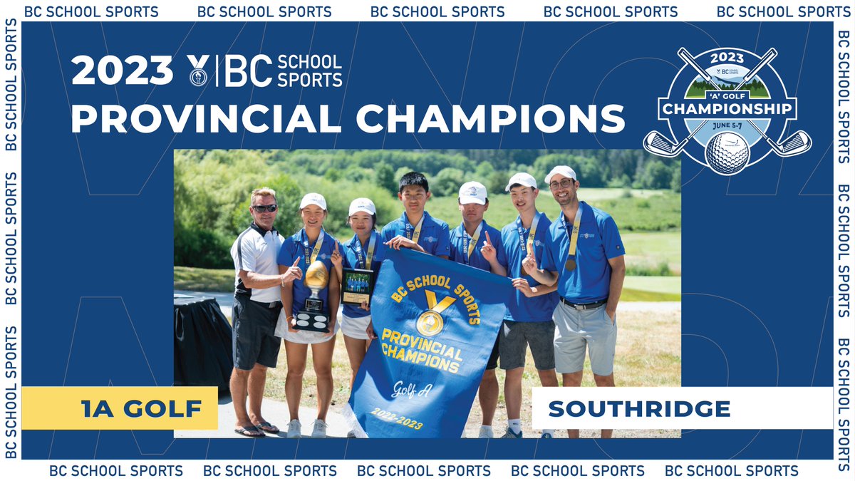 Congratulations to Southridge School for winning the 2023 BCSS 1A Golf Championship last week at Qualicum Beach! #BCSSProvincials