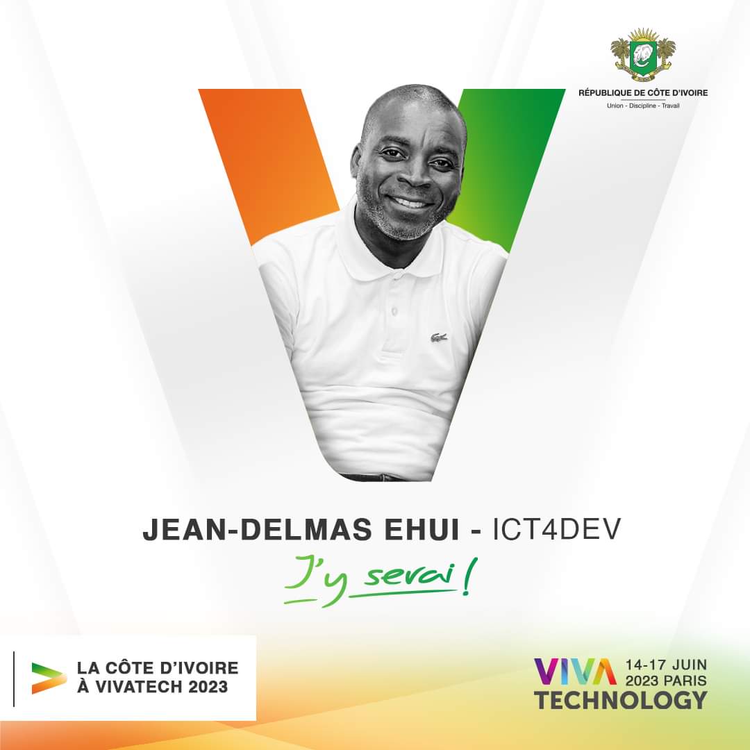 La Côte d'Ivoire à VivaTech avec ICT4DEV.CI
#Ci20
#Civ225
#ICT4Dev
#ICT4Ag
#startup
#innovation
#agritech
#VivaTech
<a href="/dev_ict4/">ICT4Dev</a>