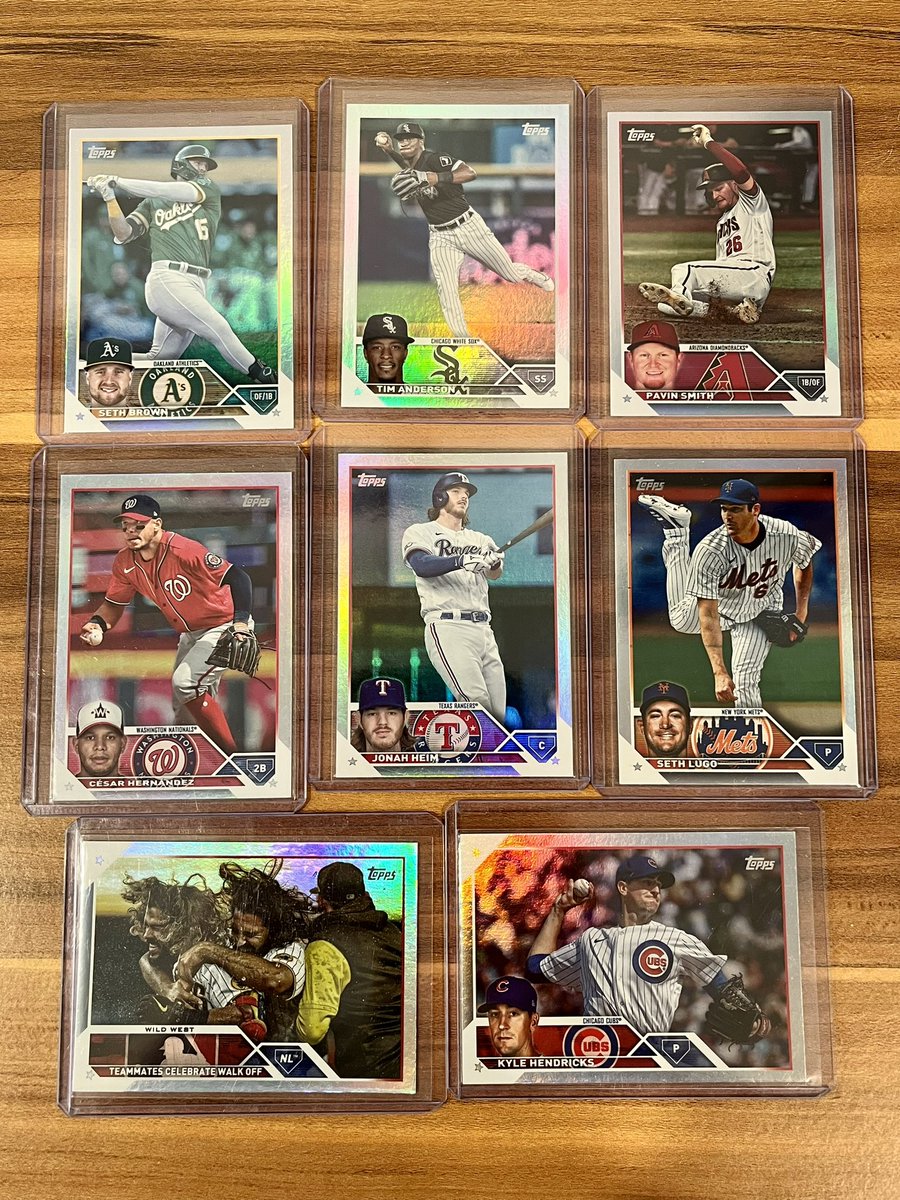 0.50 cents each all rainbow foil

Stacking until 6/16/23! Shipping in pinned tweet!

#RaidTheCloset @sports_sell