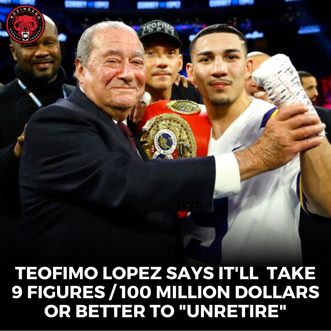 BOXINGEGO on Twitter "Teo gonna need that 100 Million Dollar Bag to