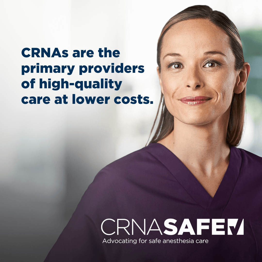As healthcare costs continue to escalate and access to care remains out of reach for many, CRNAs are an answer to our nation’s healthcare crisis.