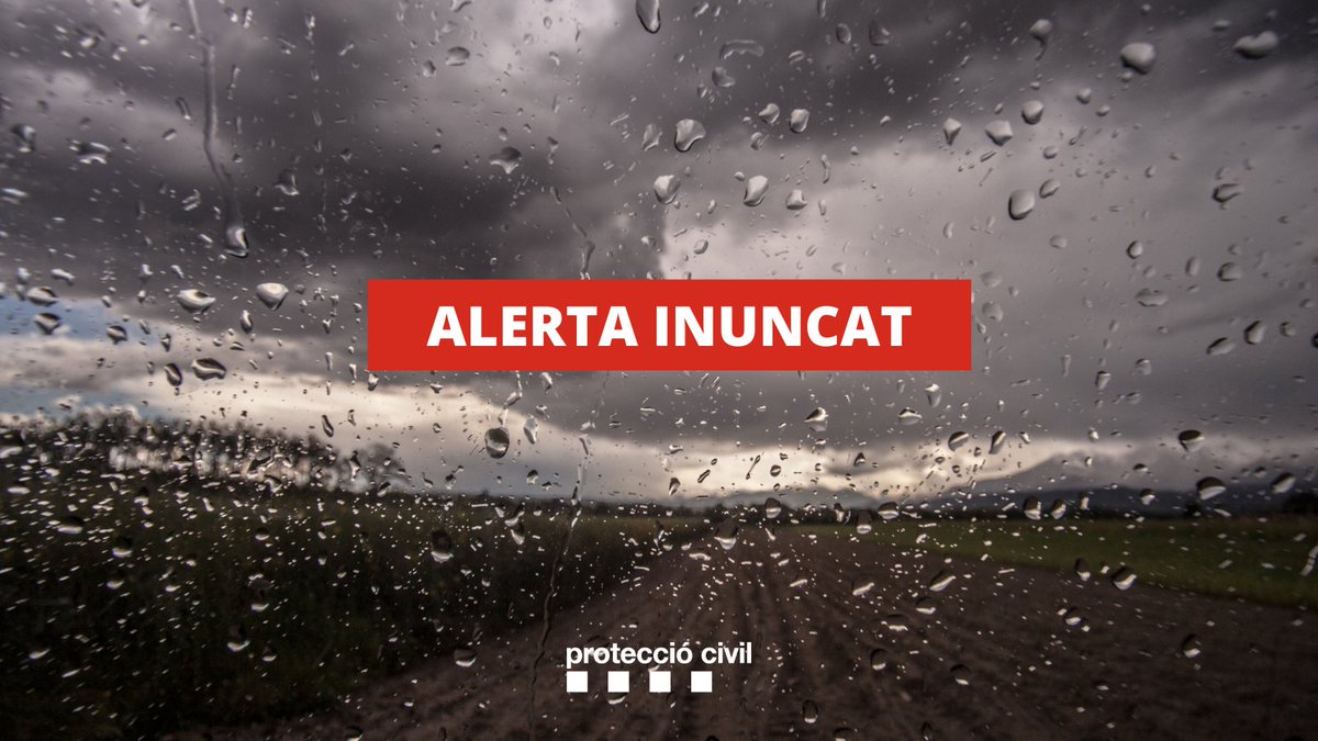 emergenciescat's tweet photo. ALERTA #INUNCAT de #ProteccioCivil

▶ Demà dimarts al matí les precipitacions començaran a la meitat est i s'intensificaran de cara a la tarda, afectant tot el territori

⚠ Localment es podran donar acumulacions de 60 l/m2

Més informació a l'enllaç https://t.co/KAsxEFORP9 https://t.co/Q1RSN22QHC