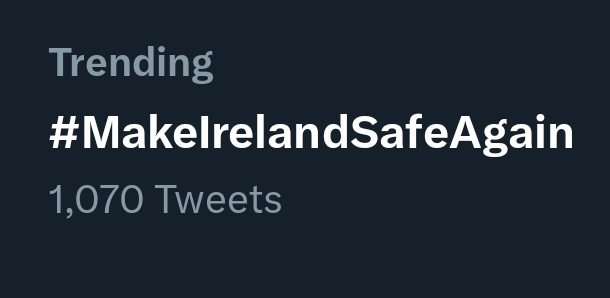 Two foreign rapists jailed today, appropriately #MakeIrelandSafeAgain is trending.