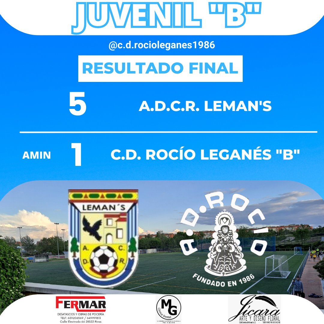 JUV"B"⚽️ Derrota abultada ante un equipo que se jugaba todo. Aún así competimos muy bien y dimos la cara hasta que el rival se desató. El balance de la temporada es muy bueno, en una liga que se empezó muy mal pero en la que poco a poco se ha ido mejorando mucho!!
