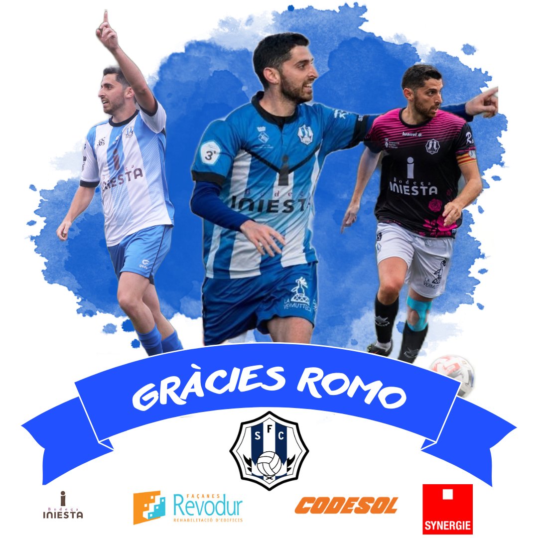 SantfeliuencFC's tweet photo. 🗽Un altre històric del club que es va acomiadar fa 16 dies.

6️⃣ temporades 
📝182 partits oficials 
⚽23 gols

🪄Tot això té nom i cognoms MAG ESQUERRÀ DAVID ROMO

 🤗Simplement MOLTES GRÀCIES🤍💙 https://t.co/M3idI76AdA