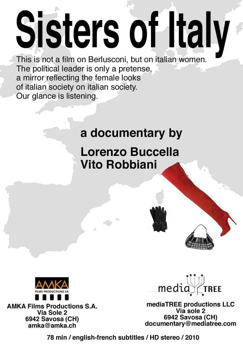 lorenzobuccella's tweet photo. A proposito di Silvio Berlusconi, questa sera alle 23.50, su RSI LA1, va in onda il documentario che avevo fatto assieme a Vito Robbiani nel 2010, "Sorelle d'Italia", un viaggio da Arcore a Villa Certosa, intervistando tutte le donne che incontravamo per caso. https://t.co/fEI35oRX7D