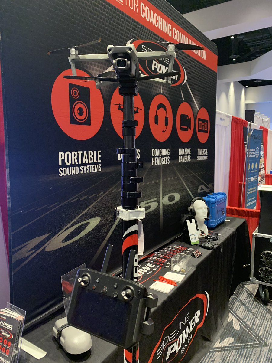 Excited to share DRONES with all the #TexasADs at #THSADA52 tonight and tomorrow! Stop by booth 721 to get your district #PoweredUp via 

sidelinepower.com 

@OfficialTHSADA