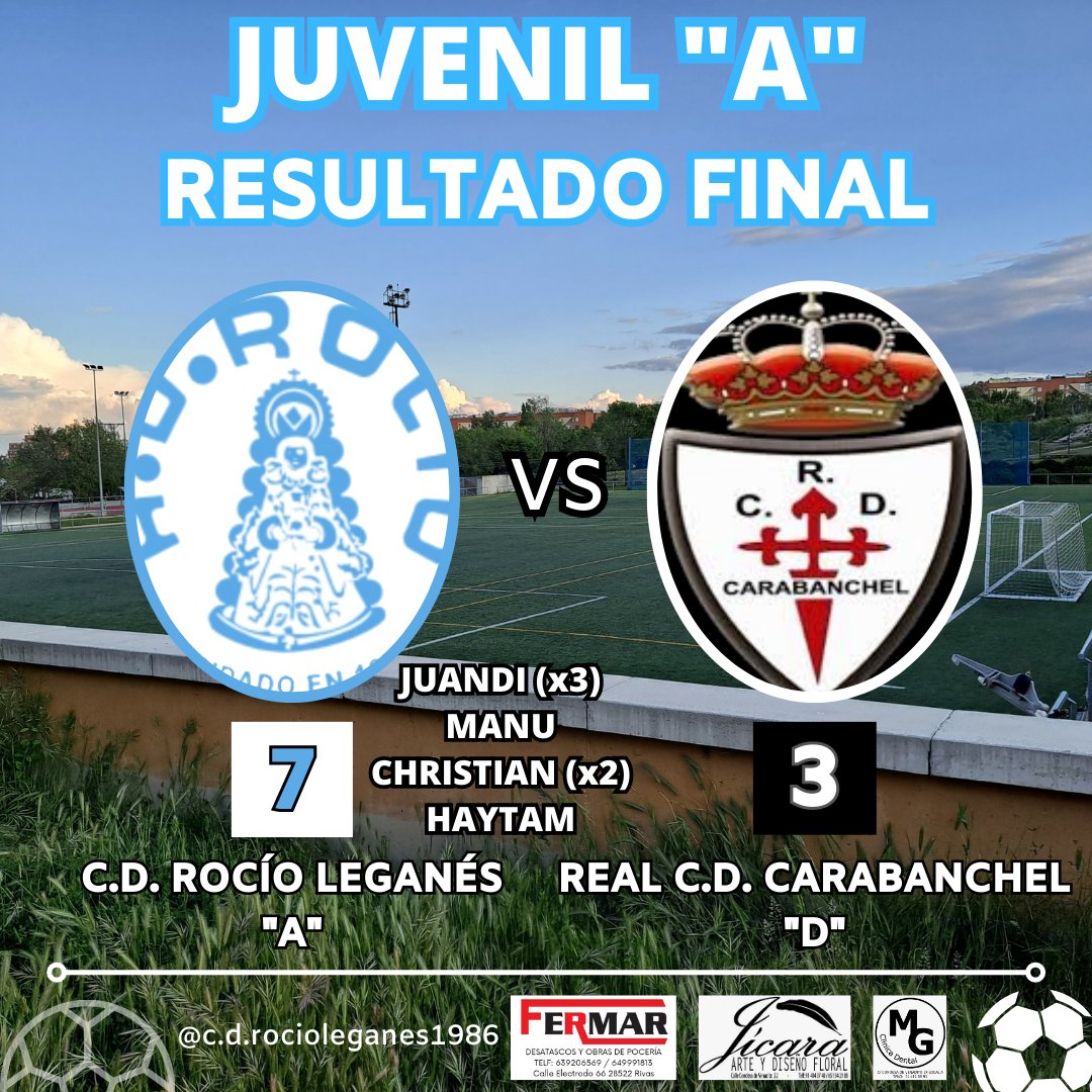 JUV"A"⚽️ Festival de goles para acabar la liga!! Nuestro primer juvenil hizo un partido muy bueno en que ciertos despistes lo castigaron duramente los visitantes. Decimos adiós a una temporada que se planteaba muy bonita, pero que se tornó pronto de otro color y pudimos salvarla!