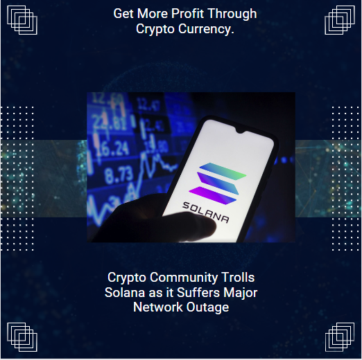 gcatsilver490's tweet photo. "Solana's recent network outage has left the crypto community bewildered. How does it remain a top-ten blockchain? #Solana #CryptoOutage" https://t.co/n78QiBWSsA