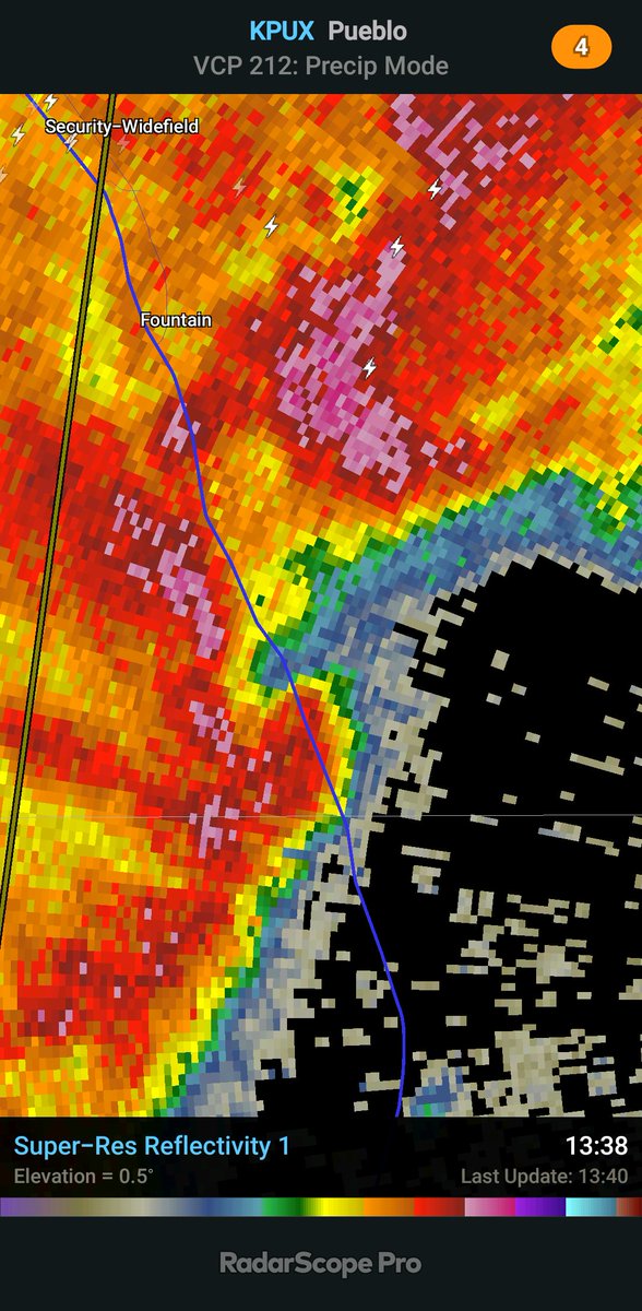 Scary situation near the PPIR right  now. Huge RFD surge. Blinding rain and hail. Potential tornado.

Frightening experience.

#cowx