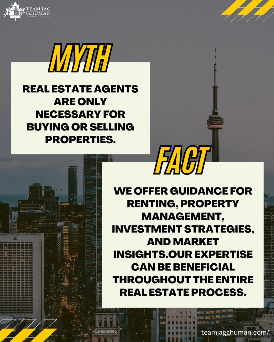 #realestatemyths vs #fact
.
.
.
.
.
#teamjagghuman #gtarealestate #realestatecanada #gta