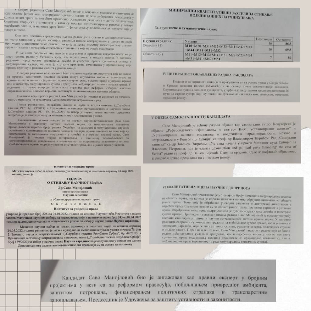SavoManojlovic's tweet image. Poštovanje,

U rešenju o mom izboru u zvanje od broja bodova naučnih radova imao sam preko pet puta više (86,5) od potrebnih 16.  

Citaran 36 puta na srpskom, engl, španskom i poljskom jeziku.

Peticija je bilo puno, ponosan  na one koje su uz proteste dovele do promene zakona.