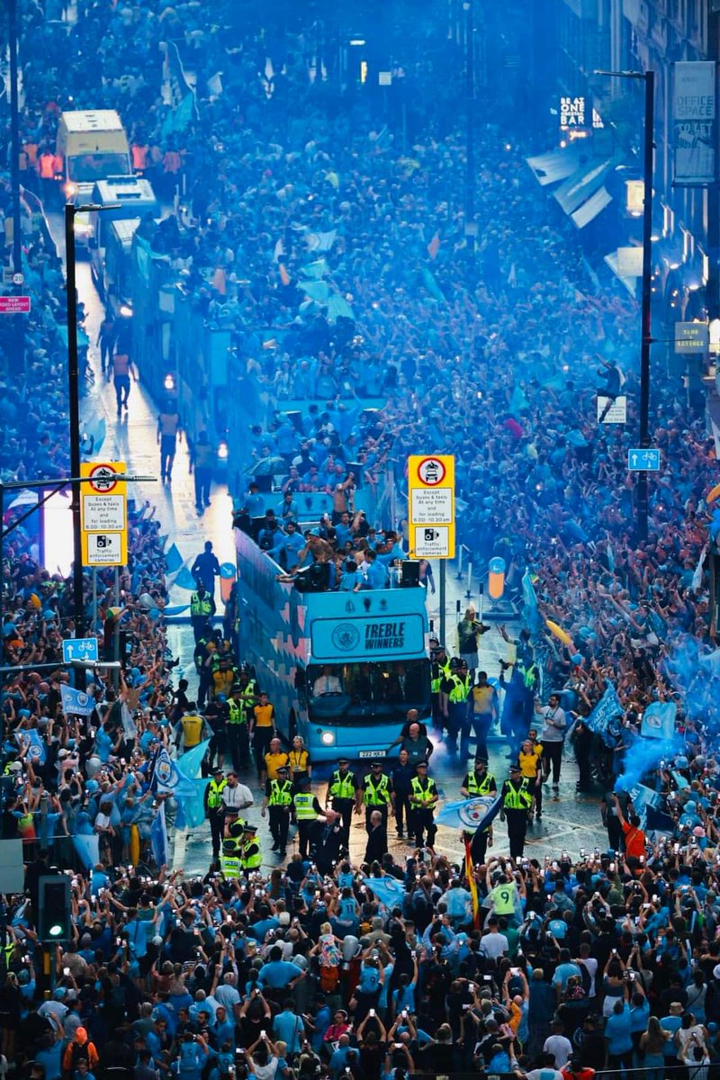 CiTY Celebrate winning the treble