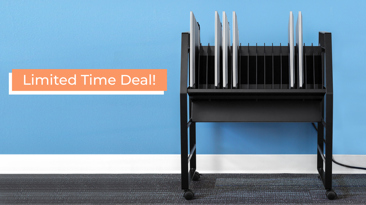 StandSteady's tweet photo. Easily charge and organize classroom devices like a PRO! 🔌⚡ 

Your favorite charging carts are now on SALE only on Amazon.  With the Line Leader Mobile Charging Carts, your students can always have the devices they need, charged up and ready to go. https://t.co/c4KmPLAjpG