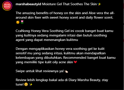 CcaNongID's tweet photo. Terima kasih @marshabeautyid untuk postingan Instagramnya 🤗 Untuk kalian yang mau beli #Honeyverra bisa di sini ya 👉 https://t.co/v8dYr07vUW https://t.co/GdUUAdgowi