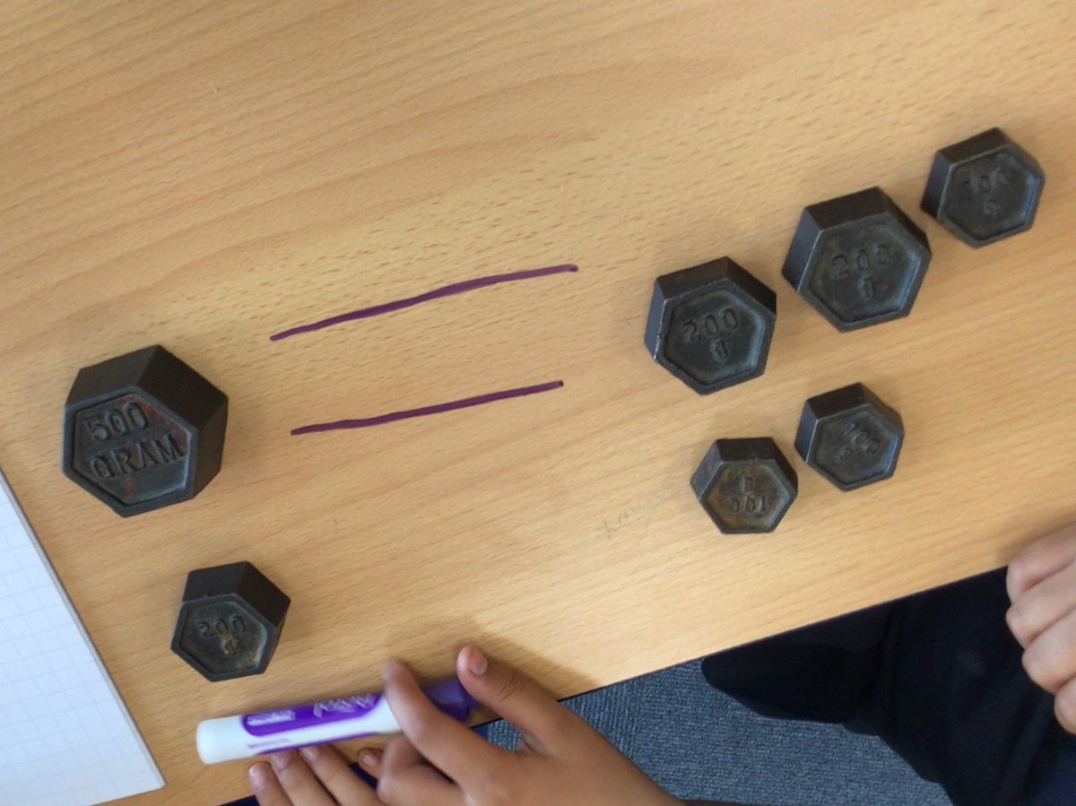 MissTalbot1993's tweet photo. Year 5 had a great time today learning how to convert kilograms and grams. They enjoyed feeling and using the weights to make equal amounts as well. https://t.co/7KaBOglznc