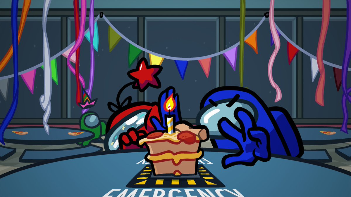 Among Us on Twitter "who is gonna get the cake in the end"