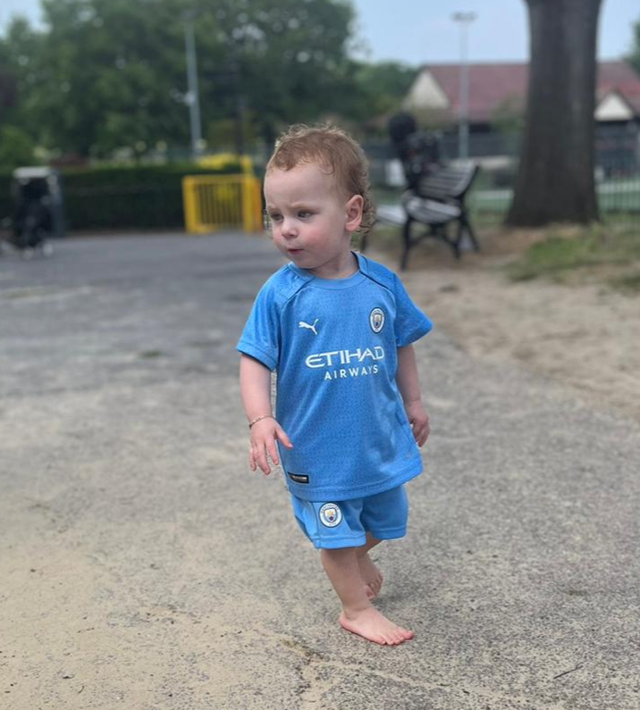 After 57 amazing years following City I am so proud my Great-Great Grandson is starting life the right way... #mcfc
